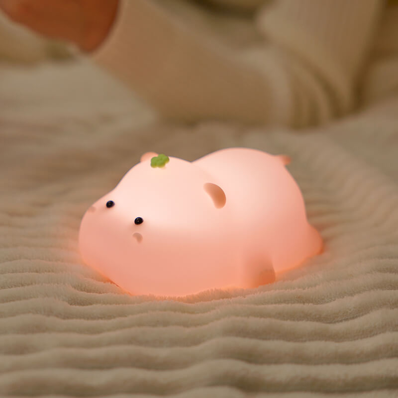 Mobie Hippo Baby Soft Touch Silicone Pat Light Night Lamp