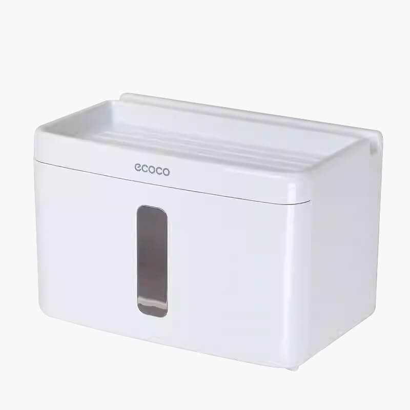 Mobie Multi Function Wall Mounted Tissue Box with Storage Tray E1613