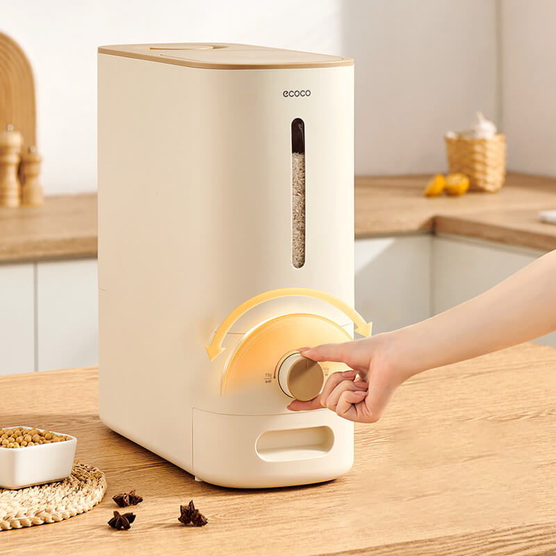 Mobie Smart Knob Control Rice Dispenser with Airtight Storage 10kg E24206