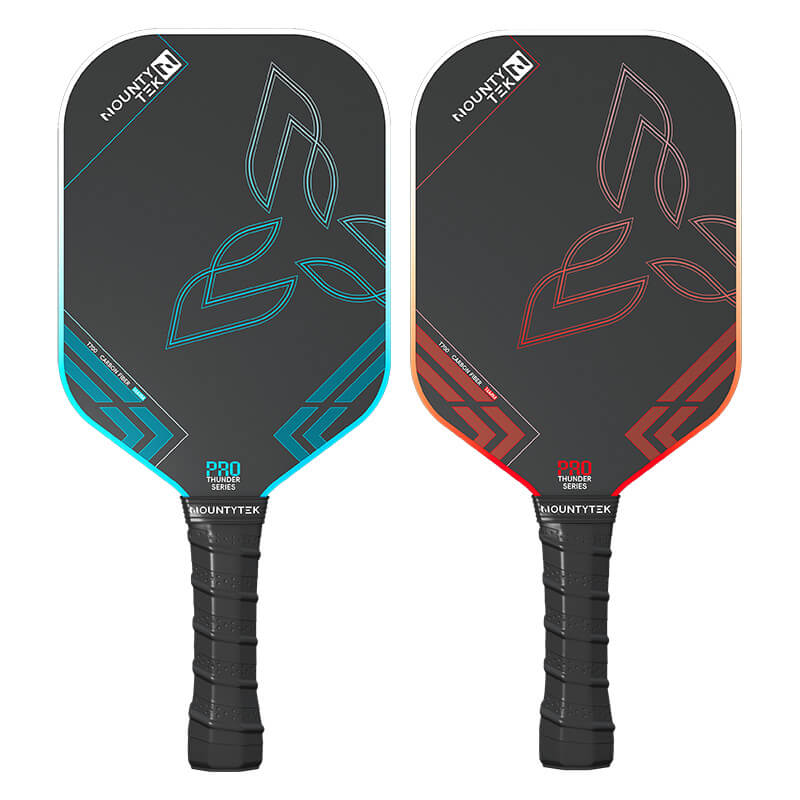 Mobie T700 Carbon Fiber Pickleball Paddle Set 2 Pack with 2 Balls