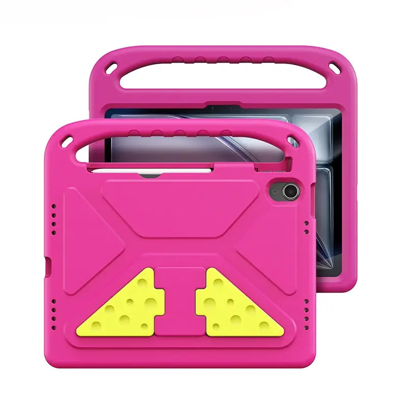 iPad 7th 10.2 2019 Puff Series Foldable Cheese Stand EVA Case with Handle