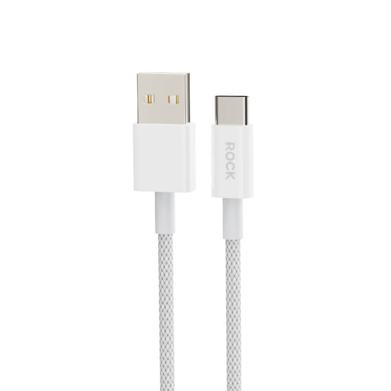 Rock USB to Type-C Braided Charging Cable 100cm 6A