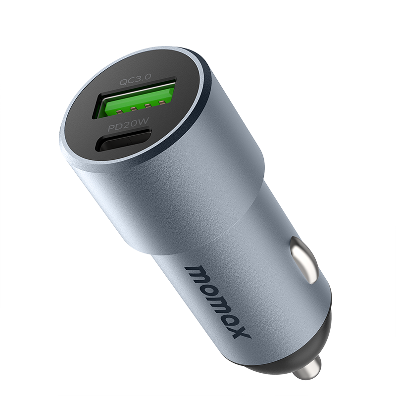 Momax Elite 38W Dual Output QC3.0 Fast Car Charger UC15