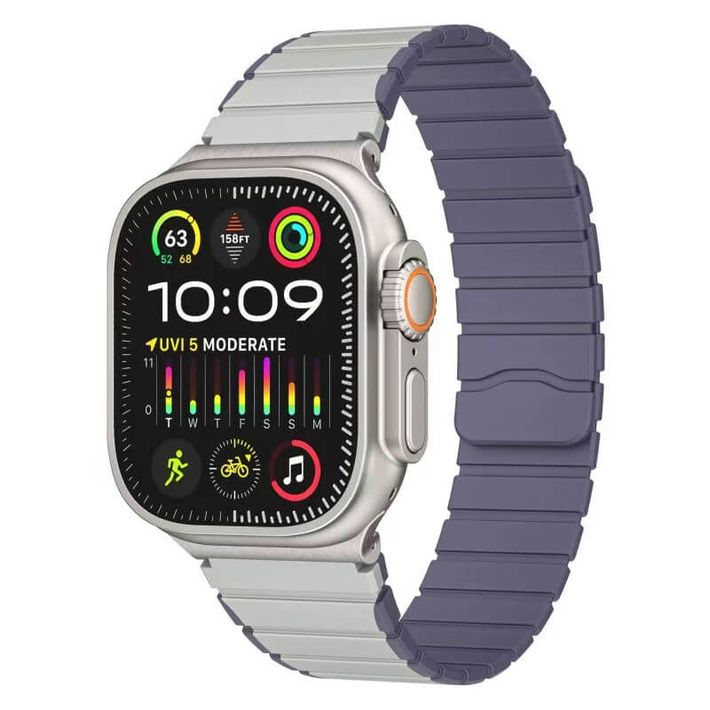 Mobie Neonova Series Magnetic Closure Silicone Watch Band 22mm