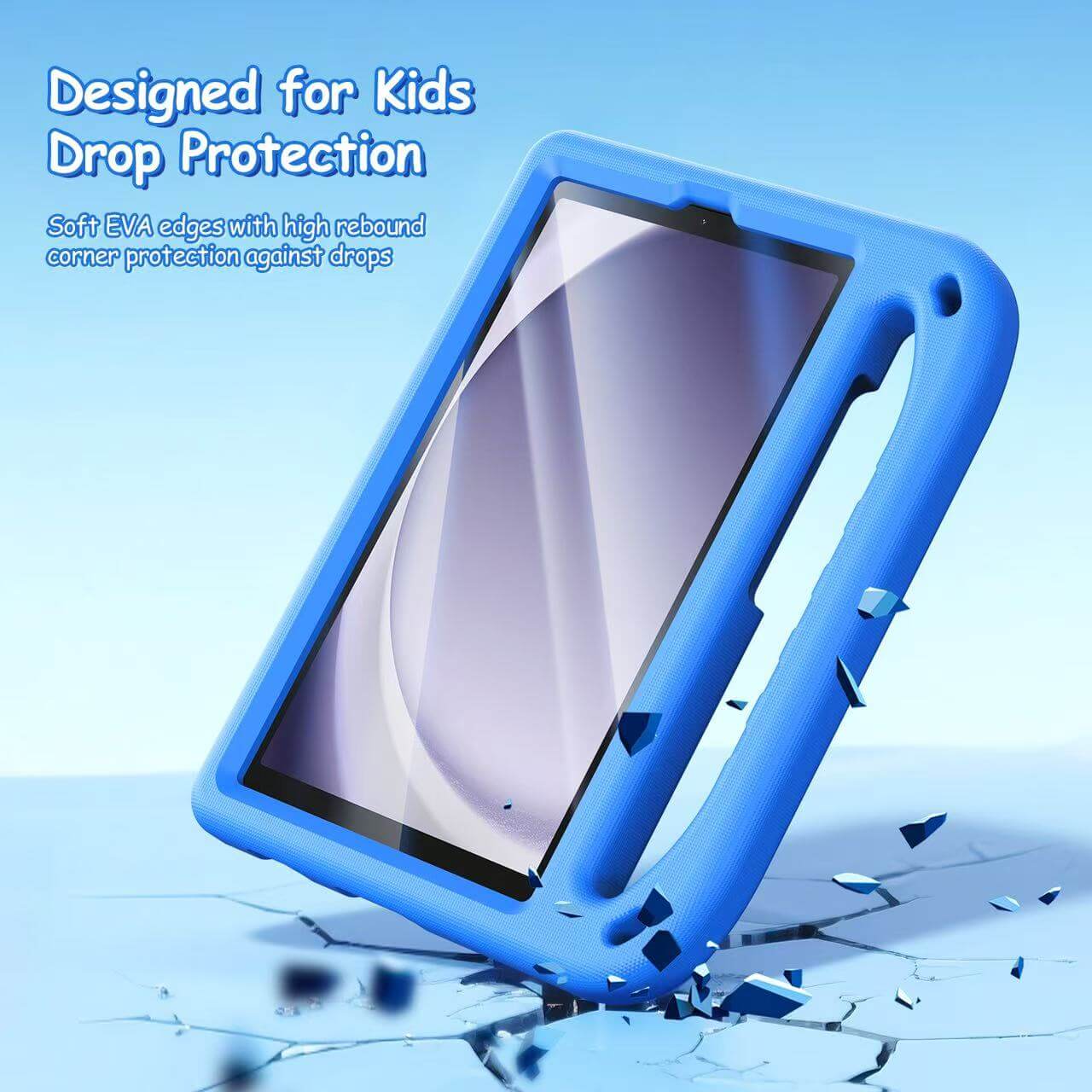 iPad 7th 10.2 2019 Puff Series Foldable Cheese Stand EVA Case with Handle