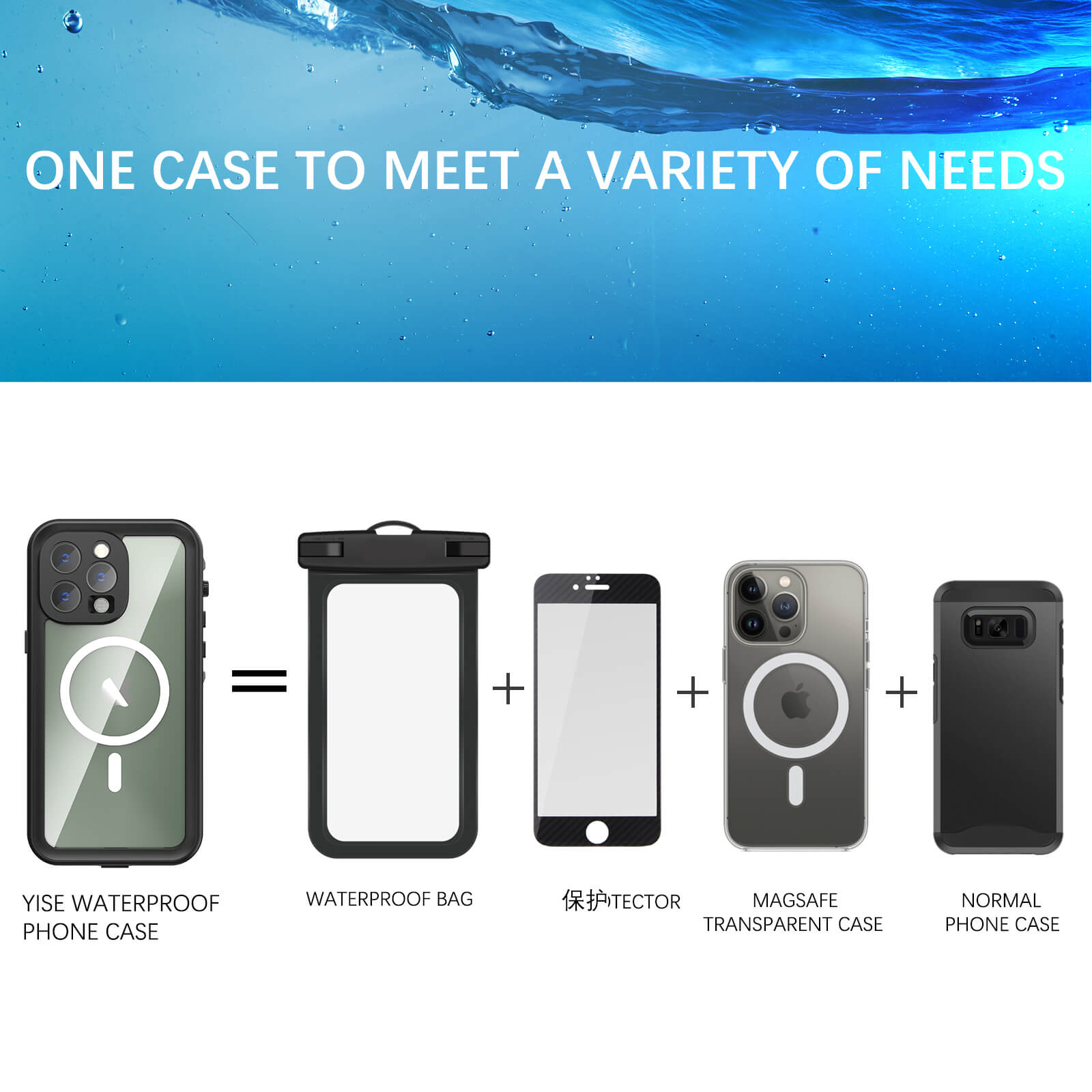 iPhone 15 Pro Max Redpepper IP68 Waterproof Anti-Fall 2M Submersion Magsafe Ultimate Protection Case