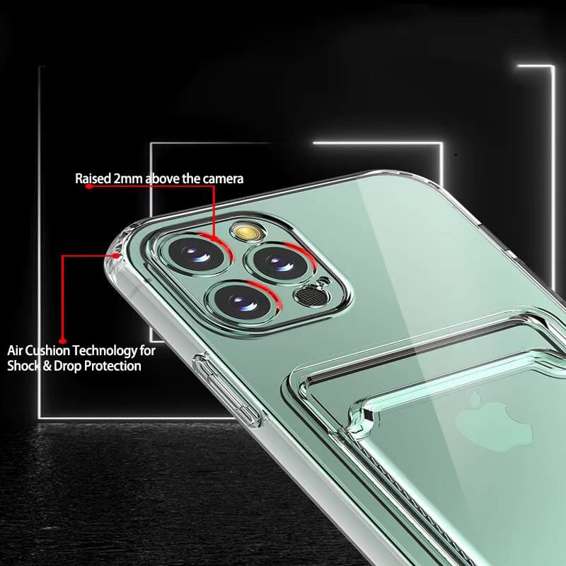 Samsung Galaxy A11 2020 TPU Clear Shockproof Case with Card Slot