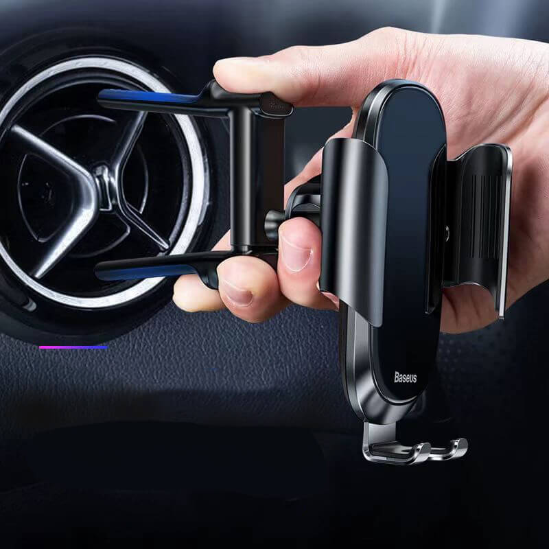 Baseus Universal Gravity Lock Aluminum Circular Vent Car Phone Mount