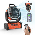 Mobie 3-in-1 Multi-Function Camping Fan with LED Lighting & 10000mAh Power Bank