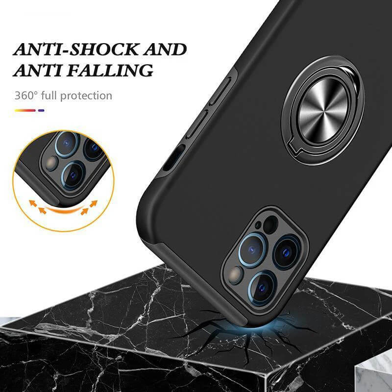 iPhone 12 Pro Kinglink Magnetic Ring Kickstand Shockproof Case