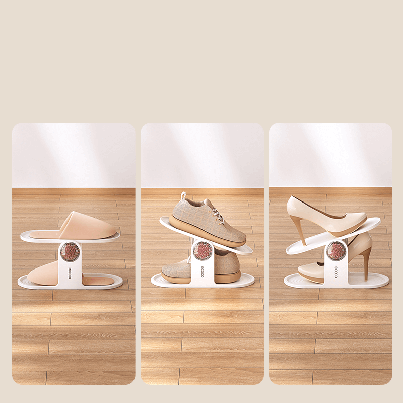 Mobie 2 Set Space Saving Shoe Rack Organizer with Adjustable Angle E24270