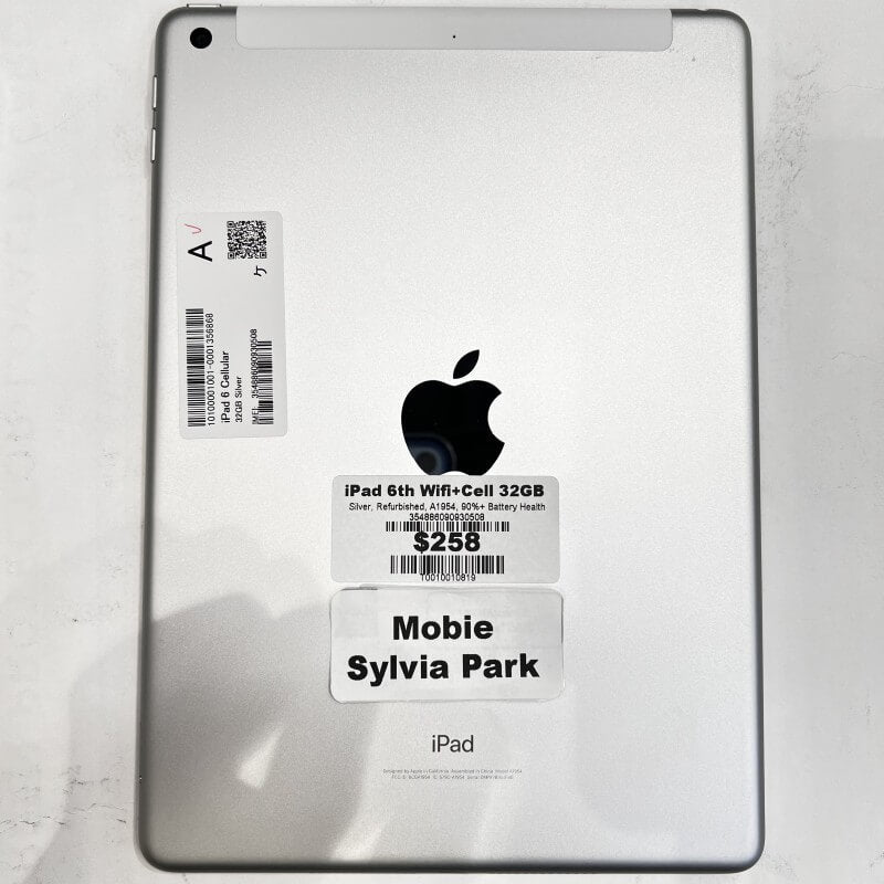 iPad 6th 9.7" 32G 90% Plus Battery Health Refurbished