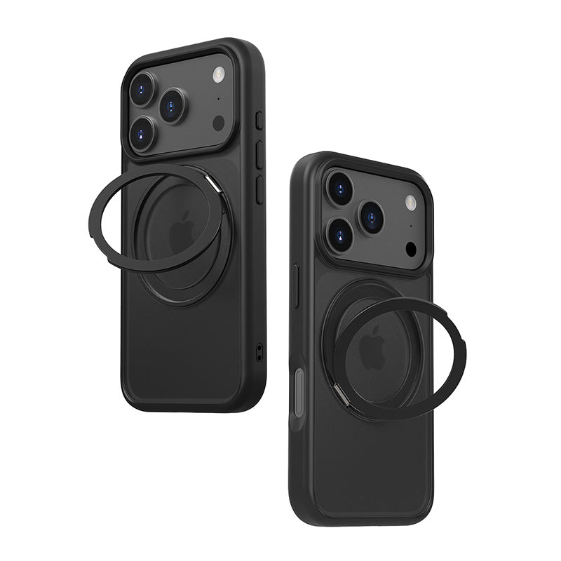 iPhone 17 Pro Max 360° Rotating Ring Stand Magsafe Phone Case
