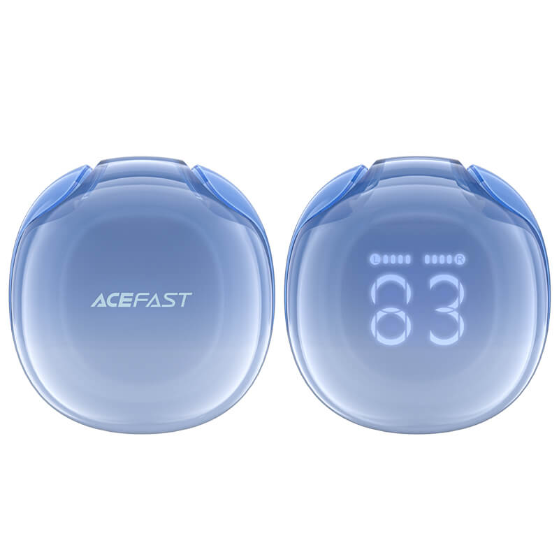 New Arrival Acefast Crystal In-Ear LED Display ENC Noise Canceling Wireless Earbuds T9